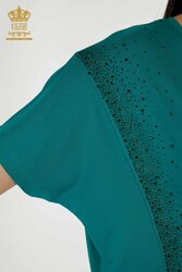 Camicetta in tessuto viscosa con due tasche Produttore di abbigliamento femminile - 79293 | Tessuto reale - Thumbnail