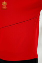 Camicetta realizzata in tessuto viscosa ricamato Produttore di abbigliamento femminile - 79051 | Tessuto reale - Thumbnail
