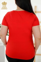 Blusa Prodotta con Tessuto Viscosa Basic Logo Abbigliamento Donna - 79190 | Tessuto reale - Thumbnail
