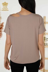 Blusa Prodotta con Tessuto in Viscosa Colletto Ciclismo Abbigliamento Donna - 79200 | Tessuto reale - Thumbnail