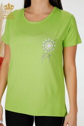 Blusa In Tessuto Viscosa Girocollo Abbigliamento Donna - 78925 | Tessuto reale - Thumbnail