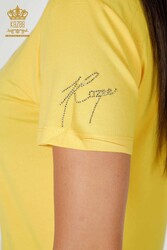 Blusa Prodotta con Tessuto in Viscosa Colletto Ciclismo Abbigliamento Donna - 78928 | Tessuto reale - Thumbnail