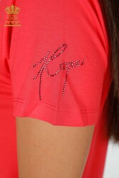 Blusa Prodotta con Tessuto in Viscosa Colletto Ciclismo Abbigliamento Donna - 78928 | Tessuto reale - Thumbnail