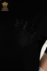 Blusa Prodotta con Tessuto in Viscosa Colletto Ciclismo Abbigliamento Donna - 79222 | Tessuto reale - Thumbnail