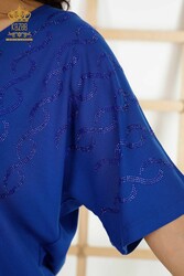 chemisier produit avec des vêtements pour femmes de collier de cyclisme de tissu de viscose - 79069 | Vrai textile - Thumbnail