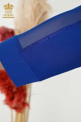 Chemisier produit avec du tissu de viscose Tulle Détaillé Fabricant de vêtements pour femmes - 79084 | Vrai textile - Thumbnail