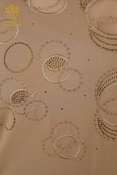 Chemisier en tissu de viscose brodé de pierre Fabricant de vêtements pour femmes - 79094 | Vrai textile - Thumbnail