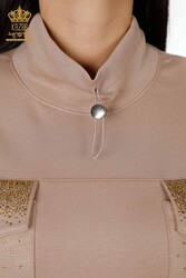 Buceo y traje de chándal de dos hilos Fabricante de ropa de mujer de dos bolsillos - 17429 | Textiles reales - Thumbnail