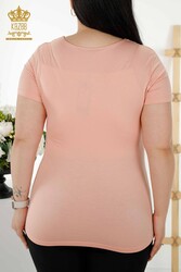 Blusa Producida con Tela Viscosa Logotipo Básico Ropa de Mujer - 79190 | Textiles reales - Thumbnail