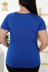 Blusa Producida con Tela Viscosa Logotipo Básico Ropa de Mujer - 79190 | Textiles reales - Thumbnail
