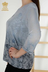 Blusa Producida con Cuello de Ciclismo de Tela Viscosa Ropa de Mujer - 79131 | Textiles reales - Thumbnail