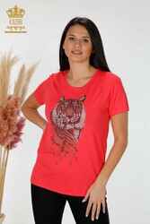 Blusa Producida con Cuello de Ciclismo de Tela Viscosa Ropa de Mujer - 78928 | Textiles reales - Thumbnail