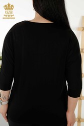 Blusa Producida con Cuello de Ciclismo de Tela Viscosa Ropa de Mujer - 79222 | Textiles reales - Thumbnail