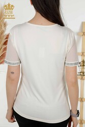 Blusa Producida con Cuello de Ciclismo de Tela Viscosa Ropa de Mujer - 79290 | Textiles reales - Thumbnail