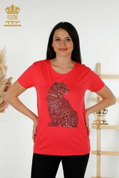 Producida con Tela Viscosa Blusa - Cuello Redondo - Ropa de Mujer - 78942 | Textiles reales - Thumbnail