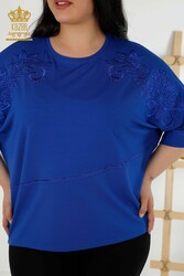 Blouse Made of Viscose Fabric Embroidered Women's Clothing Manufacturer - 79051 | Real Textile - Thumbnail
