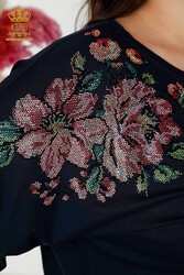 Blouse Produced with Viscose Fabric Floral Pattern Women's Clothing Manufacturer - 79052 | Real Textile - Thumbnail