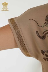 Blouse Made of Viscose Fabric Stone Embroidered Women's Clothing Manufacturer - 79066 | Real Textile - Thumbnail