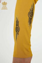 Blouse Produced with Viscose Fabric Stone Embroidered Women's Clothing Manufacturer - 79043 | Real Textile - Thumbnail