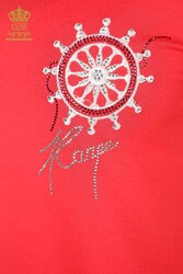 Viskon Kumaş İle Üretilen Bluz Bisiklet Yaka Kadın Giyim - 78925 | Reel Tekstil - Thumbnail
