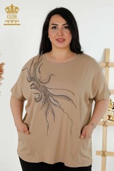 Viskon Kumaş İle Üretilen Bluz Cep Detaylı Kadın Giyim Üreticisi - 79294 | Reel Tekstil - Thumbnail