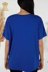Viskon Kumaş İle Üretilen Bluz İki Cepli Kadın Giyim Üreticisi - 79293 | Reel Tekstil - Thumbnail