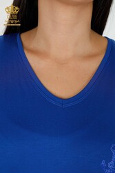 Viskon Kumaş İle Üretilen Bluz Kısa Kol Kadın Giyim - 78931 | Reel Tekstil - Thumbnail
