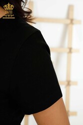 Viskon Kumaş İle Üretilen Bluz Kısa Kol Kadın Giyim - 79178 | Reel Tekstil - Thumbnail