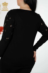 Viskon Kumaş İle Üretilen Bluz V Yaka Kadın Giyim - 79047 | Reel Tekstil - Thumbnail