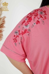 Viskon Kumaş İle Üretilen Bluz V Yaka Kadın Giyim Üreticisi - 79068 | Reel Tekstil - Thumbnail