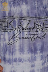 Bluse aus Viskosestoff. Radkragen-Damenbekleidung – 79173 | Echtes Textil - Thumbnail