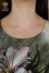 Blusen- und Radkragen-Damenbekleidungshersteller mit Viskosestoff - 79169 | Echtes Textil - Thumbnail