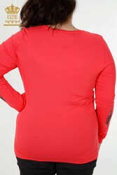 Bluse hergestellt aus Viskosestoff, steinbestickter Damenbekleidungshersteller - 79043 | Echtes Textil - Thumbnail
