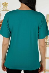 Bluse aus Viskosestoff, V-Ausschnitt, Hersteller von Damenbekleidung – 79054 | Echtes Textil - Thumbnail