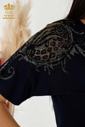 Bluse aus Viskosestoff, V-Ausschnitt, Hersteller von Damenbekleidung – 79054 | Echtes Textil - Thumbnail