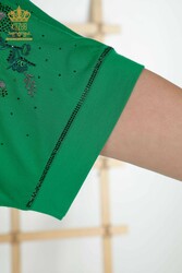 Bluse aus Viskosestoff, V-Ausschnitt, Hersteller von Damenbekleidung – 79068 | Echtes Textil - Thumbnail