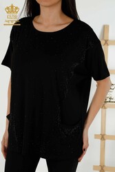 Bluse aus Viskosestoff mit zwei Taschen Hersteller von Damenbekleidung - 79293 | Echtes Textil - Thumbnail