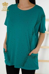 Bluse aus Viskosestoff mit zwei Taschen Hersteller von Damenbekleidung - 79293 | Echtes Textil - Thumbnail