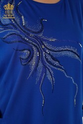 Bluse hergestellt mit Viskose-Stoff-Taschen-detailliertem Damenbekleidungshersteller - 79294 | Echtes Textil - Thumbnail