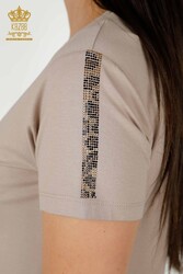 Bluse aus Viskosestoff. Radkragen-Damenbekleidung – 78942 | Echtes Textil - Thumbnail