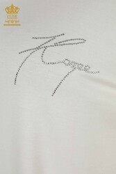 Bluse aus Viskosestoff. Radkragen-Damenbekleidung – 79221 | Echtes Textil - Thumbnail