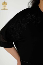 Bluse aus Viskosestoff, bestickter Damenbekleidungshersteller - 79051 | Echtes Textil - Thumbnail