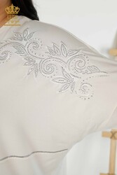 Bluse aus Viskosestoff, bestickter Damenbekleidungshersteller - 79051 | Echtes Textil - Thumbnail
