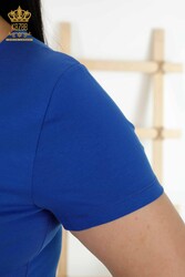 Bluse aus Viskosestoff Basic Logo Damenbekleidung - 79190 | Echtes Textil - Thumbnail