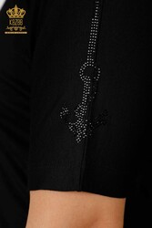 Bluse aus Viskosestoff Kurzarm Damenbekleidung - 78931 | Echtes Textil - Thumbnail