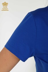 Bluse aus Viskosestoff V-Ausschnitt Damenbekleidung - 79179 | Echtes Textil - Thumbnail