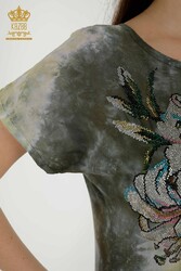 Блузка и велосипедный воротник Производитель женской одежды из вискозной ткани - 79169 | Настоящий текстиль - Thumbnail