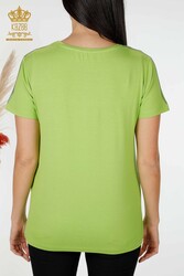 из вискозной ткани Блуза - Круглый воротник - Женская одежда - 78925 | Настоящий текстиль - Thumbnail