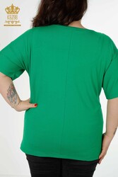 Блуза из вискозной ткани с цветочным узором Производитель женской одежды - 79052 | Настоящий текстиль - Thumbnail
