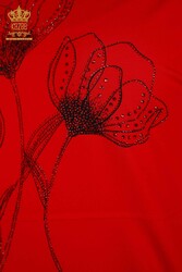 Блуза из вискозной ткани с цветочным узором Производитель женской одежды - 79059 | Настоящий текстиль - Thumbnail